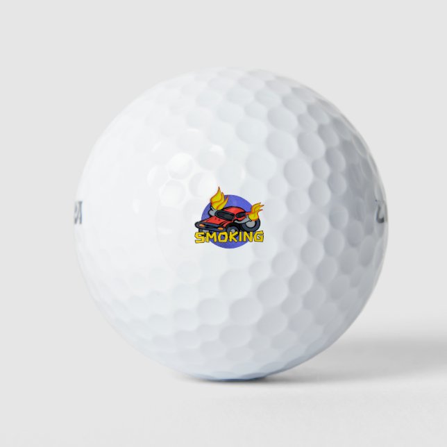 Balles De Golf Tabagisme (Devant)