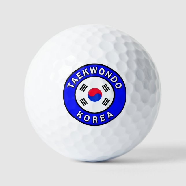 Balles De Golf Taekwondo Corée (Recto)