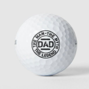 Balles De Golf Tampon circulaire Papa L'Homme Mythe Légende