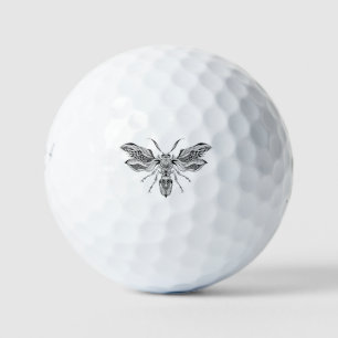 Balles De Golf Tatouage à la guêpe d'abeille