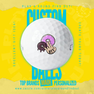 Balles De Golf Tatouage de main de donut de fête de célibataire d