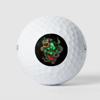 Balles De Golf Tatouage Dragon Vert