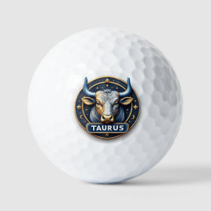 Balles De Golf Taureau Zodiaque Emblème de Taureau avec Anneau en