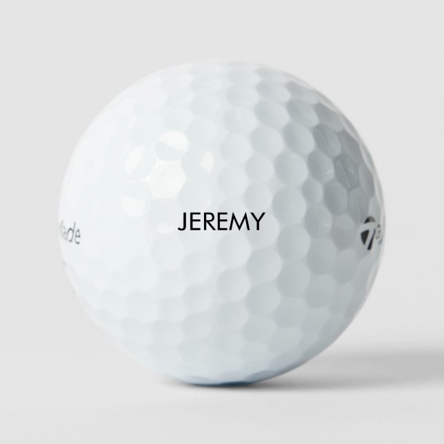 Balles De Golf Taylor de nom personnalisé (Recto)