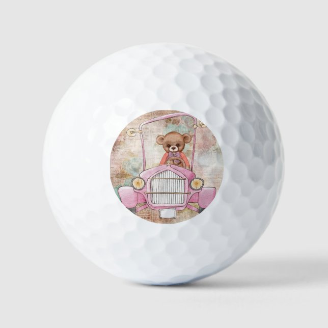 Balles De Golf Teddy Bear Golf Ball (Recto)