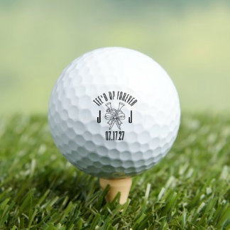 Balles De Golf Tee élégant et amusant pour toujours Monogramme Ma