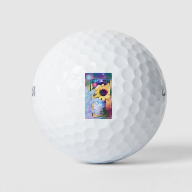 Balles De Golf Téléphone tournesol (Devant)