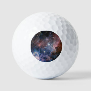 Balles De Golf Télescope Nebula Hubble Carina Rouge et Bleu