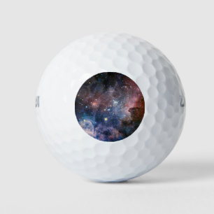 Balles De Golf Télescope Nebula Hubble Carina Rouge et Bleu