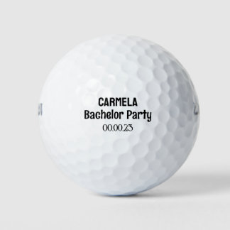 Balles De Golf Témoignage de mariage du marié Enterrement de vie