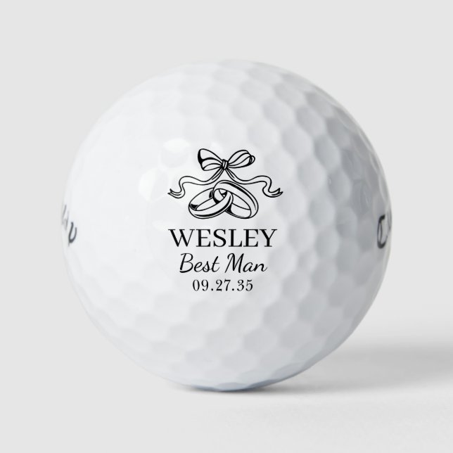Balles De Golf Témoin de mariage (Devant)