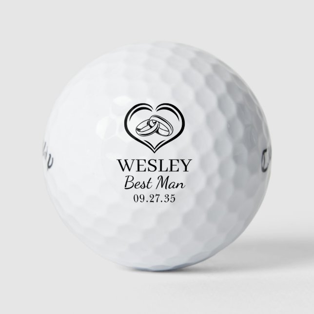 Balles De Golf Témoin de mariage (Devant)