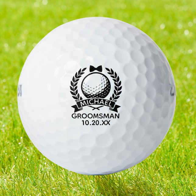 Balles De Golf Témoin de mariage noeud papillon garçon d'honneur  (Créateur téléchargé)