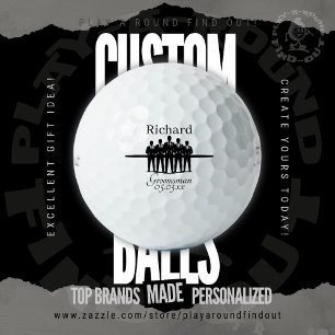 Balles De Golf Témoin du marié Enterrement de vie de garçon Silho