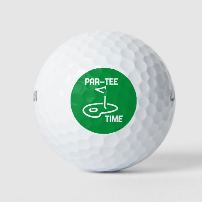 Balles De Golf Temps partiel blanc (Devant)