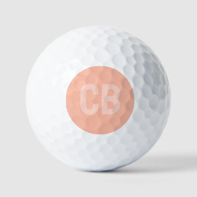 Balles De Golf Tendance Couleur Soft Peach Golf Balls (Recto)