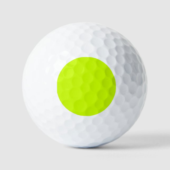 Balles De Golf Tendance Lime Zest Solid Color (Recto)