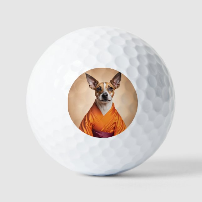 Balles De Golf Terrier brésilien bouddhiste (Recto)