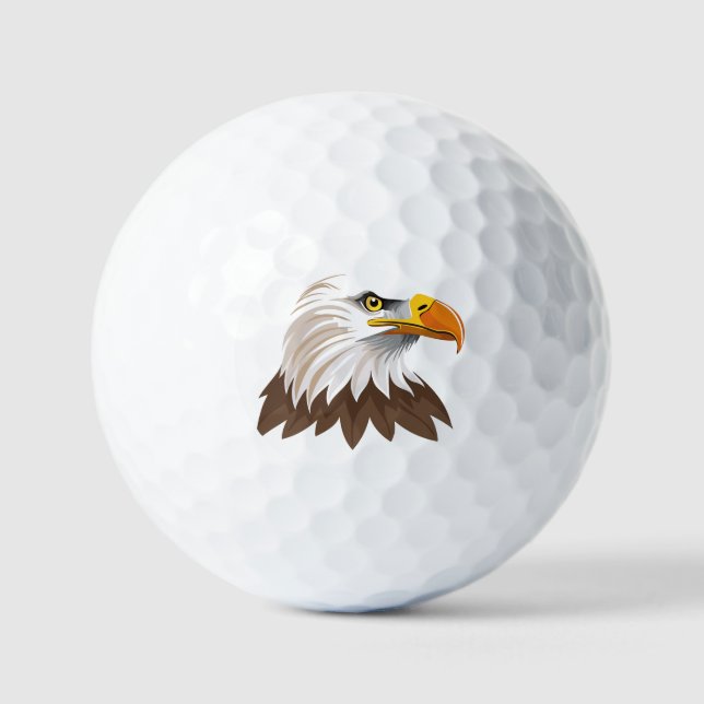 Balles De Golf Tête d'aigle américain (Recto)