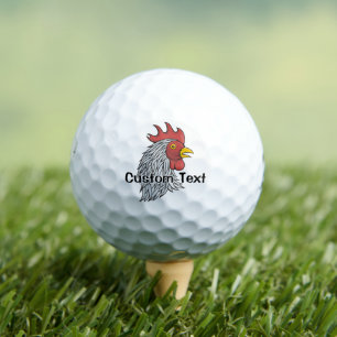 Balles De Golf Tête de Coq Gris