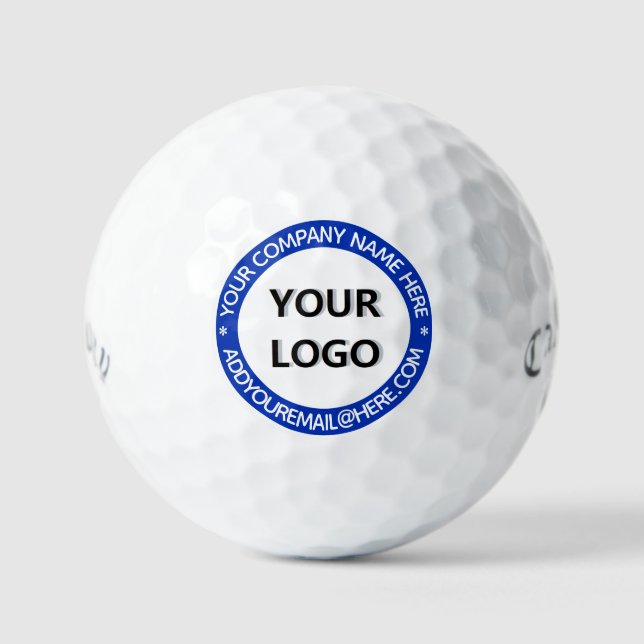 Balles de golf Texte de logo d'entreprise personna (Recto)