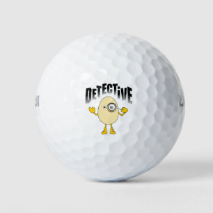 Balles De Golf Texte du détective Egghead