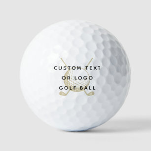 Balles De Golf Texte Personnalisé Minimaliste Ou Ballons De Golf 