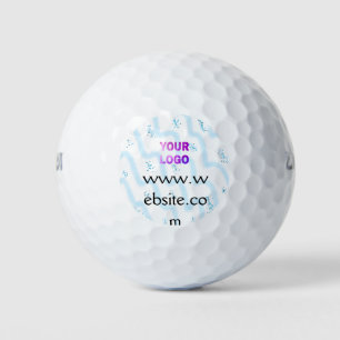 Balles De Golf texte simple minimal ajoutez votre logo/dessin ici