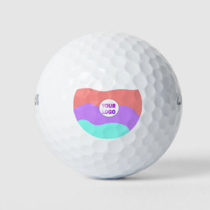 Balles De Golf texte simple minimal ajoutez votre logo/dessin ici