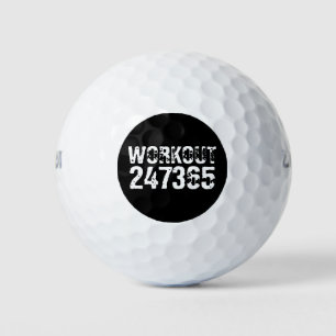 Balles De Golf Texte usé et rayé Workout 247365 blanc