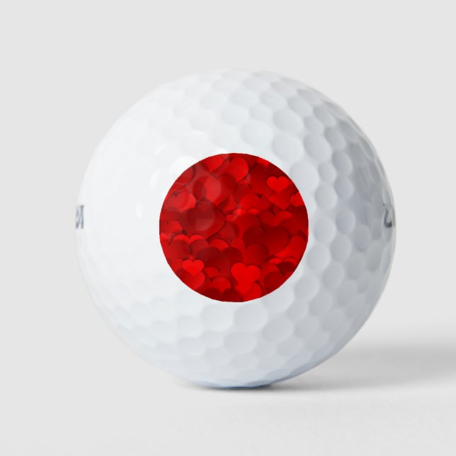 Balles De Golf Texture de Red Heart (Devant)