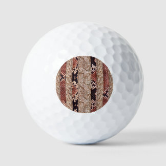 Balles De Golf Texture de vêtement, motif de serpent géométrique.