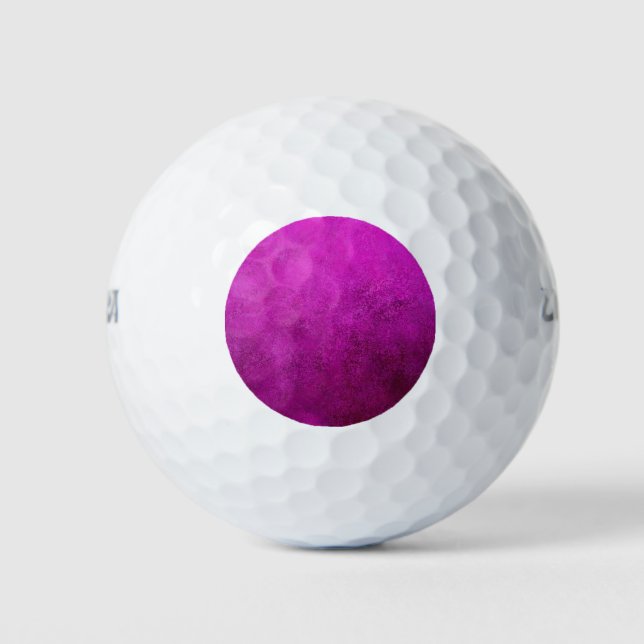 Balles De Golf Texture violette (Devant)