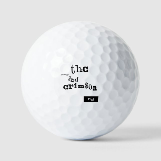 Balles De Golf thaddeus & crimson (Recto)