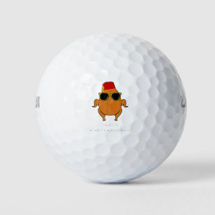 Balles De Golf Thanksgiving Pour Les Amis Drôle Turquie
