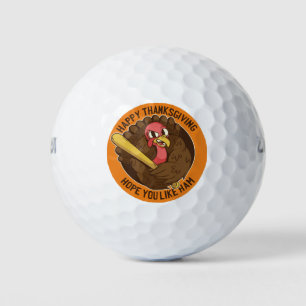 Balles De Golf Thanksgiving Turkey, Drôle Citation Thanksgiving