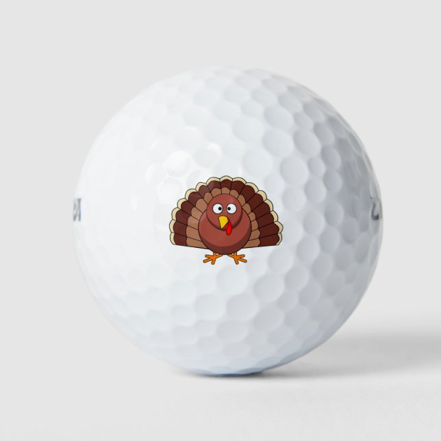 Balles De Golf Thanksgiving Turquie (Devant)