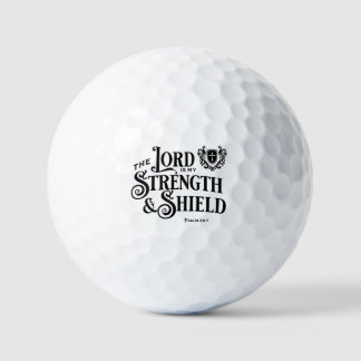 Balles De Golf The Lord is my Strength & Shield Royalty 