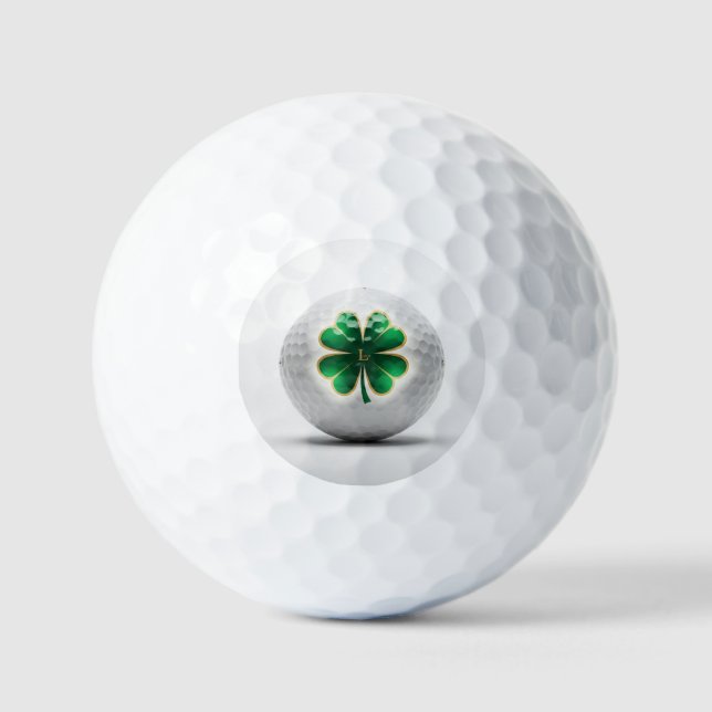 Balles De Golf The "Lucky Clover" Golf Ball (Recto)