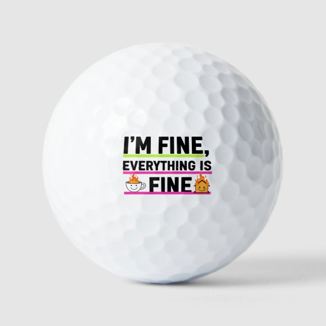 Balles De Golf The Ultimate "I'm Fine" Men's Hoodies (Recto)