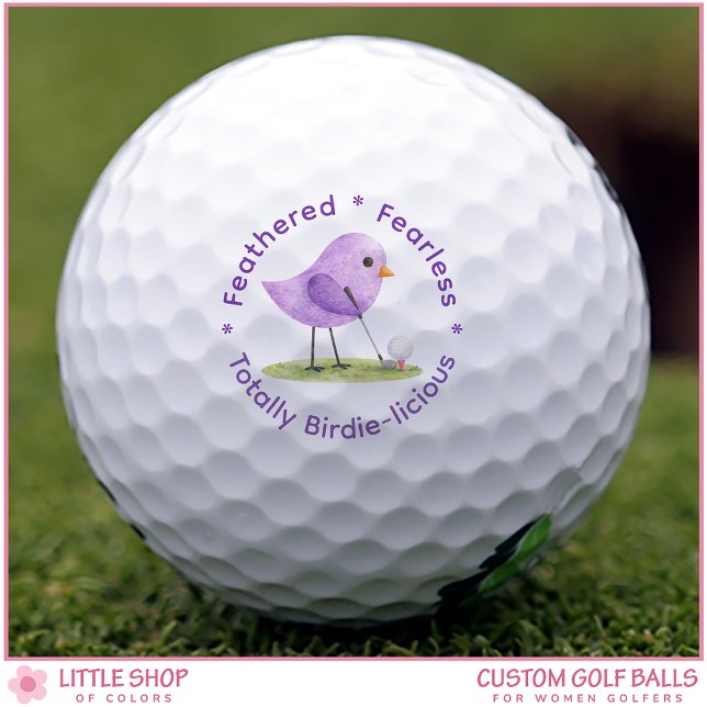 Balles De Golf Thème Birdie Femme Personnalisable (Créateur téléchargé)