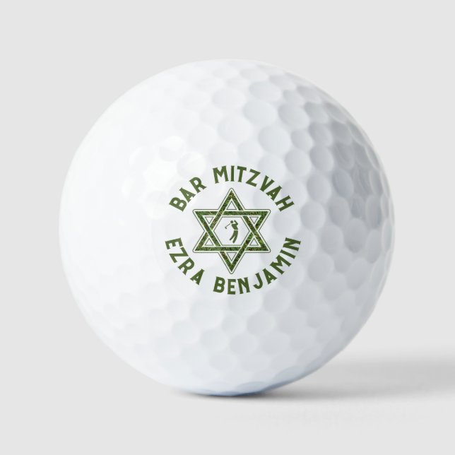 Balles De Golf Thème de golf Golf Bar Mitzvah (Recto)
