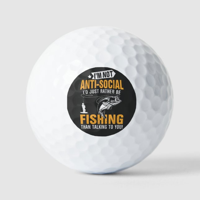 Balles De Golf Thème pêche (Recto)