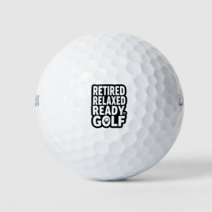Balles De Golf Thème retraite golf pour golfeur