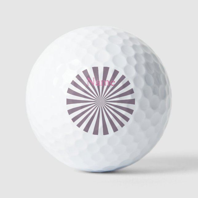 Balles De Golf Thunder_Cove de Starburst Abstrait (Recto)