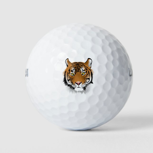 Balles De Golf Tiger Sumatran Tiger Faune Homme Mangé Wildcat (Devant)