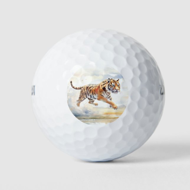 Balles De Golf Tigre en action (Devant)