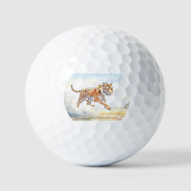 Balles De Golf Tigre en action 3 (Recto)