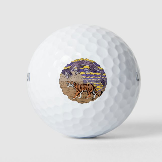 Balles De Golf Tigre et dragon (Devant)