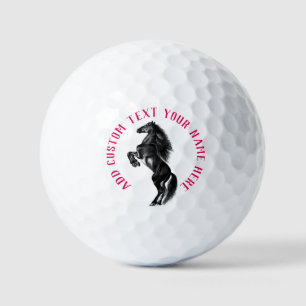 Balles De Golf Timbres à cheval Boules de golf Texte personnalisé